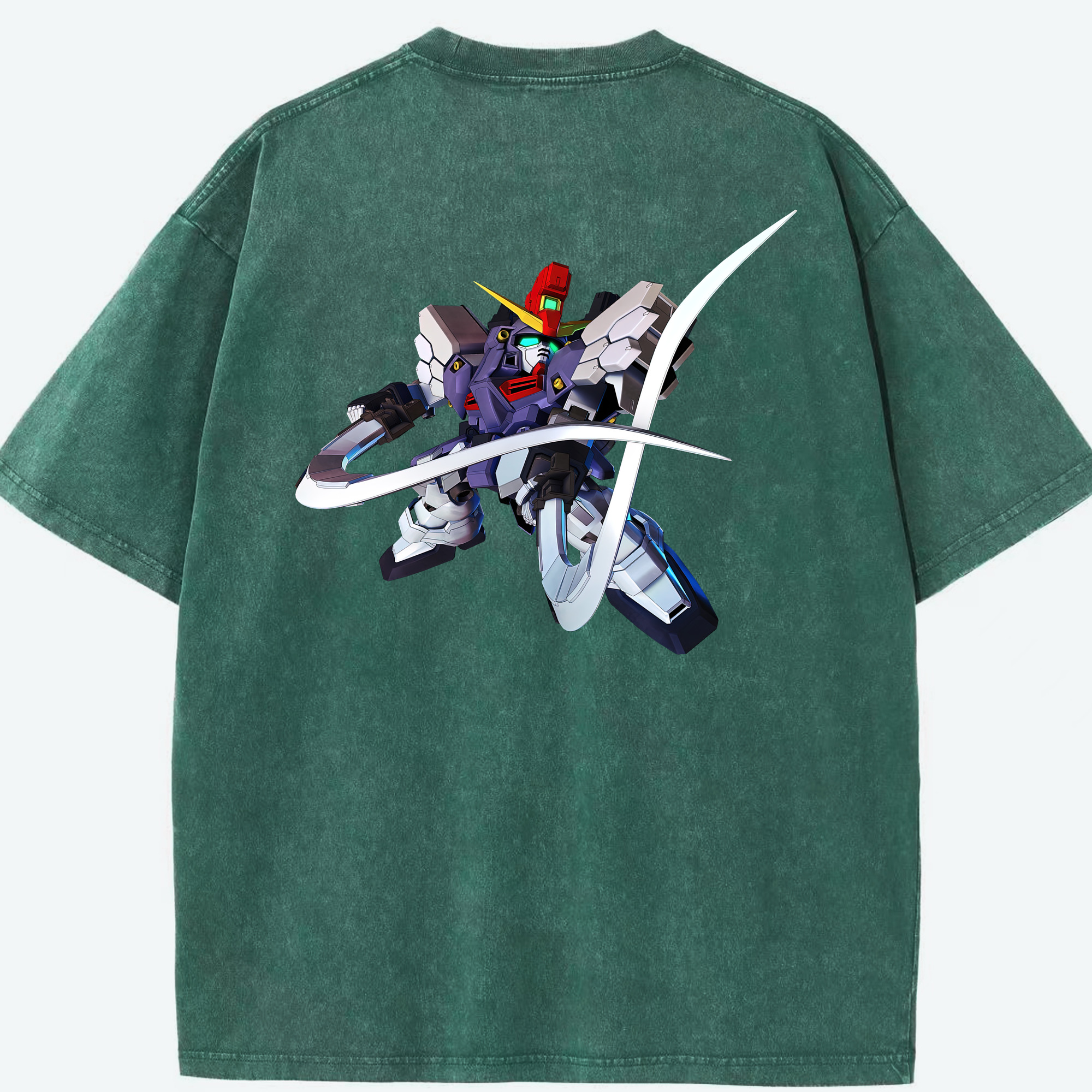 （画像用） 機動戦士ガンダム Mobile Suit Gundam 綿100% ヴィンテージ風 半袖Tシャツ（背面プリント）